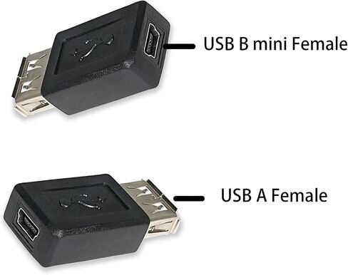 محول USB 2.0 أنثى إلى USB B Mini 5 Pin أنثى محول 4 حزم in Kuwait