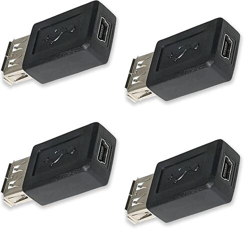 محول USB 2.0 أنثى إلى USB B Mini 5 Pin أنثى محول 4 حزم in Kuwait