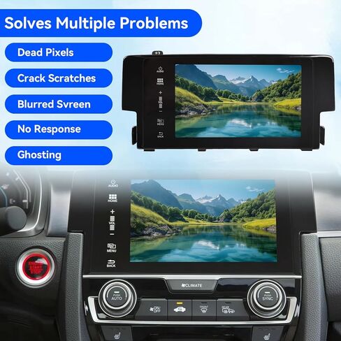 7 ''شاشة الملاحة LCD تعمل باللمس راديو ل 10th الجنرال هوندا سيفيك 2016 2017 2018 39710-TBA-305 39710-TBA-A11 39710-TBA-A21 in Kuwait