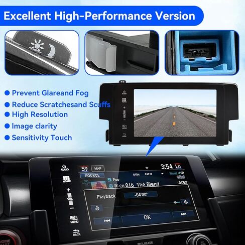 7 ''شاشة الملاحة LCD تعمل باللمس راديو ل 10th الجنرال هوندا سيفيك 2016 2017 2018 39710-TBA-305 39710-TBA-A11 39710-TBA-A21 in Kuwait