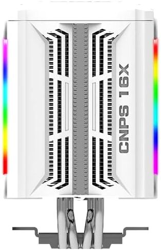 Zalman CNPS16X CPU Cooler w/Real aRGB 120mm Fans, Addressable RGB Top Cover, Corrugated Heatsink, 4 Heat Pipes, 180W TDP for Intel & AMD CNPS16X (White) in Saudi Arabia