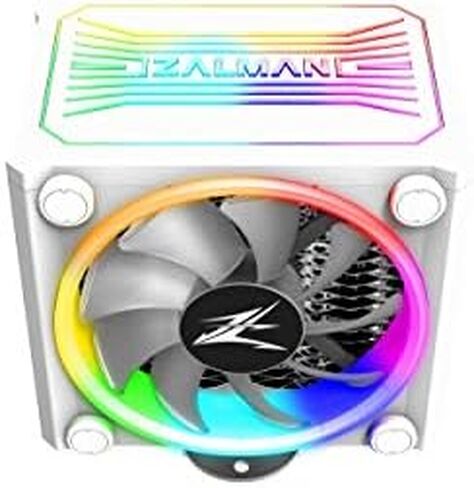 Zalman CNPS16X CPU Cooler w/Real aRGB 120mm Fans, Addressable RGB Top Cover, Corrugated Heatsink, 4 Heat Pipes, 180W TDP for Intel & AMD CNPS16X (White) in Saudi Arabia