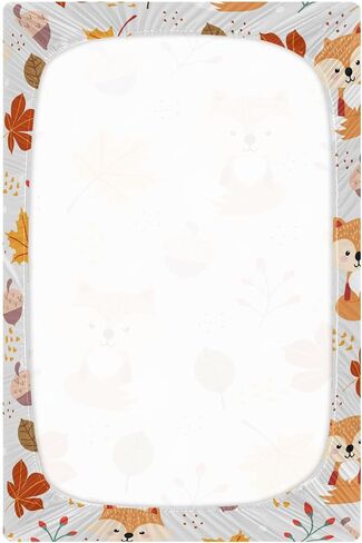 Pfrewn Crib Sheets for Boys Girls Hockey Player Pattern Fitted Crib Sheet Fits Standard Crib Mattress Pads Stretch Soft Toddler Baby Sheet, 52x28x9IN in Saudi Arabia