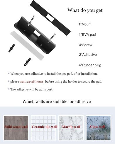 Wall Mount for ipad Tablet Wall Holder Compatible with Kindle/E-Reader Phone Wall Mount Fit for Use in Kitchen/Bathroom/Study Room (Black) in Saudi Arabia