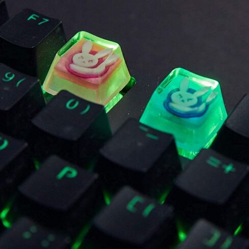 أغطية مفاتيح الألعاب من الراتنج لأزرار مفاتيح Cherry MX المصنوعة يدويًا (Style1) in Saudi Arabia