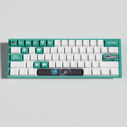 Valorant Custom Keycaps OEM Profile 14keys PBT Dye Sub Keycap مجموعة للوحات المفاتيح الميكانيكية، ملحقات ألعاب هدايا Valorant للاعبين (رينا) in Saudi Arabia