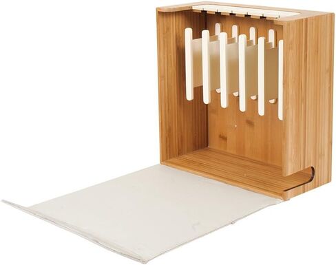 G.U.S. Cord Corral and Cable Organizer with 6-Magnetically Secured Cord Spindles -Zen Collection, Made of Eco-Friendly Bamboo with 8 A/C + 3-Port USB Power Strip in Saudi Arabia