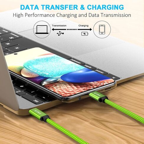 CBUS 10ft USB C to C Fast Charging Cable Heavy-Duty Braided Cord Compatible with iPhone 17/16/15/Pro/Max/Plus, iPad Pro/Air, Galaxy S26/S25/S24/Plus/Ultra/FE, Google Pixel, TCL Type C (Beige Gold) in Kuwait