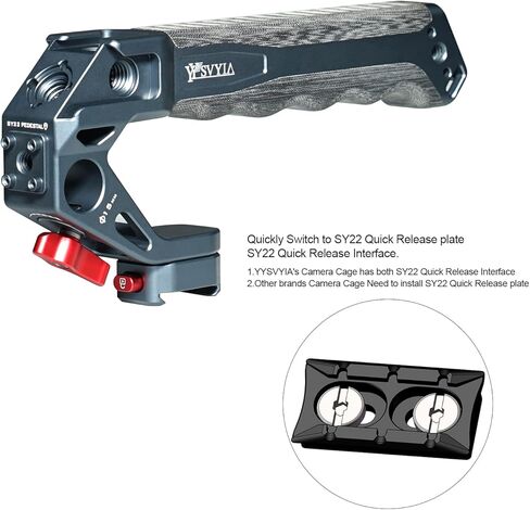 SY22 series Camera Quick Release general Handle,SY22 Quick Release Pedestal can Quickly Switch to SY22 Quick Release Interface and cameras cages. (V2204 Quick Release Top Handle) in Saudi Arabia