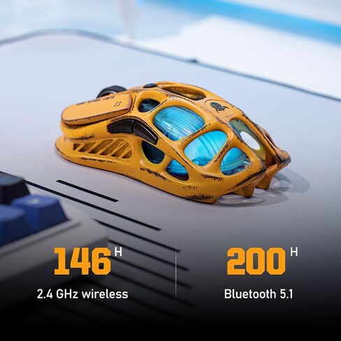 GravaStar Mercury Gaming Mouse (Yellow - Version with trail of battle damage) in Saudi Arabia