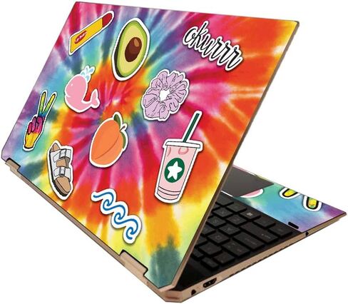 MightySkins Skin for HP Spectre x360 15" (2020) - Groovy 60s | Protective, Durable, and Unique Vinyl Decal wrap Cover | Easy to Apply, Remove, and Change Styles | Made in The USA in Saudi Arabia