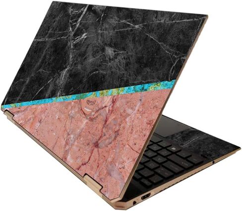 MightySkins Skin for HP Spectre x360 15" (2020) - Amber Marble | Protective, Durable, and Unique Vinyl Decal wrap Cover | Easy to Apply, Remove, and Change Styles | Made in The USA in Saudi Arabia