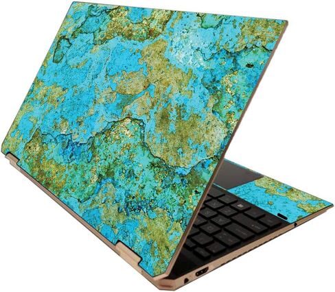 MightySkins Skin for HP Spectre x360 15" (2020) - Amber Marble | Protective, Durable, and Unique Vinyl Decal wrap Cover | Easy to Apply, Remove, and Change Styles | Made in The USA in Saudi Arabia