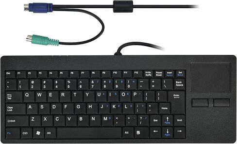 لوحة مفاتيح سلكية PS2 Silm من MCSaite مع لوحة لمس - هيكل قدم مقص محمول - تناسب الاستخدام المهني أو الصناعي للكمبيوتر المحمول Mac Notebook in Kuwait