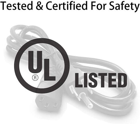 سلك طاقة متوافق مع جهاز العرض Epson، ViewSonic، Hitachi، Sony، BenQ، Optoma، Dell، Canon، NEC، InFocus، كابل سلك طاقة بديل 3 Prong AC، 10A 125V، NEMA 5-15P إلى C13 -UL in Kuwait