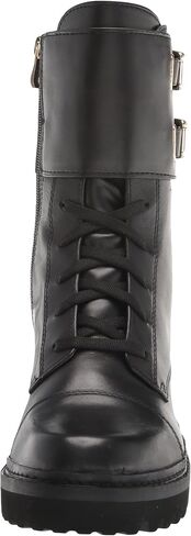 DKNY Women's Bootie Combat Boot, Black, 6.5 in Saudi Arabia