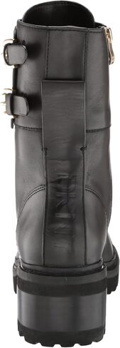 DKNY Women's Bootie Combat Boot, Black, 6.5 in Saudi Arabia