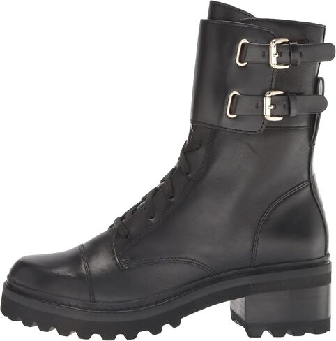 DKNY Women's Bootie Combat Boot, Black, 6.5 in Saudi Arabia