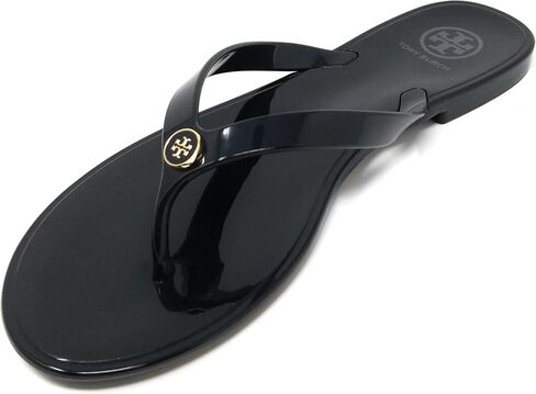 Tory Burch Women's Studded Jelly Thongs Sandals Flats (Perfect Black, us_footwear_size_system, adult, women, numeric, medium, numeric_7) in Saudi Arabia