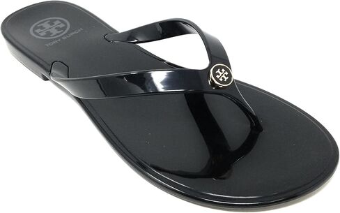 Tory Burch Women's Studded Jelly Thongs Sandals Flats (Perfect Black, us_footwear_size_system, adult, women, numeric, medium, numeric_7) in Saudi Arabia