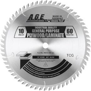 Laminate 10" X 60T Tcg 5/8" Bore (MD10-601)
