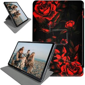 360 Degree Rotation Case for 6.8" Kindle Paperwhite 11th Generation 2021 and Kindle Paperwhite Signature Edition, Smart Standing Protective Cover with Auto Sleep/Wake, Pink Glitter Leopard