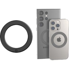 Scosche MPLTMSPCH2-BP0 MagicRing™ Magnetic Adapter Ring for MagSafe Phone Mount, Accessories and Wireless Charging, Universal Metal Sticker Compatible with iPhone, Galaxy and Android Smartphone