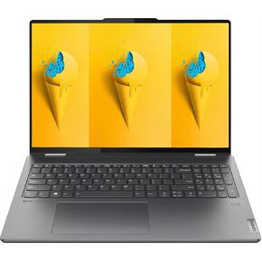 Lenovo Yoga 7i 2-in-1 Laptop, 16" WUXGA (1920 x 1200) Touch Screen, Intel Iris Xe Graphics, Intel Core i5-1335U, 8GB RAM, 512GB PCIe SSD, Backlit, Windows 11 Home, Storm Grey, with 5ave Stylus Pen