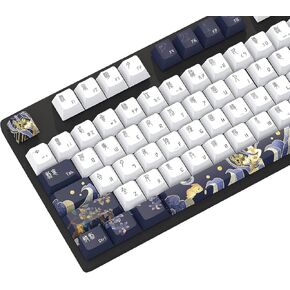 MOLGRIA Keycaps Starry Sky 139 Set for Mechanical Keyboard, Custom PBT KCA Profile Key Caps with Keycap Puller for Gateron Kailh Cherry MX Switch for ANSI and ISO Layout Keyboard