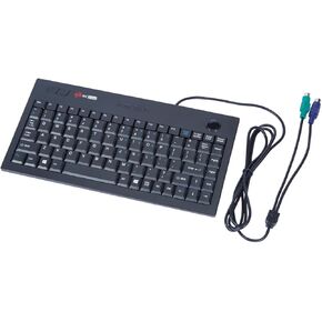 MCSaite Wired PS2 Trackball Keypad - Keyboard and Roll Mouse Combo - 11.8x7.5x1.4 Inches - for PC Laptop Notebook Desktop - US English Layout - Black
