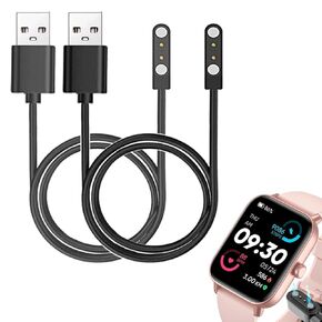 smart watch Cables Compatible with IDW19 1.8" aeac MILOUZ Fitpolo VERYFIT Smart Watch, 2-Pack