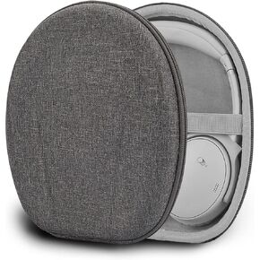 Geekria Shield Headphones Case Compatible with Bose QuietComfort, QC Ultra, QC45, NC 700, QC35, QC25, QC15, QC SE Case, Replacement Hard Shell Travel Carrying Bag with Cable Storage (Dark Grey)
