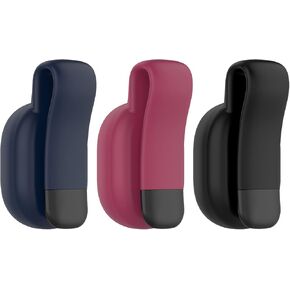 حامل مشبك متوافق مع Garmin 010-12520-00 Running Dynamics Pod غطاء بديل من السيليكون الناعم (أحمر، أزرق داكن، أسود)
