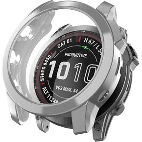 Case Compatible with Garmin Fenix 7X, Shock and Drop Resistant TPU Case for Garmin Fenix 7X/Fenix 7X Solar/Fenix 7X Sapphire Solar Smartwatch (Not Compatible with Fenix 7)