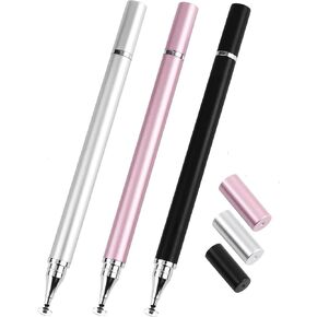 2in1 Stylus Pen for Touch Screen, Styli Pencil Compatible with Apple iPad iPhone/Samsung Galaxy Tab All Touch Devices.(3pcs Pack)