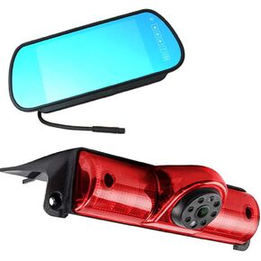Compatible with Brake Light Backup Camera GMC Savana 2005-2018/Explorer Vans/Chevy Express (with Monitor)