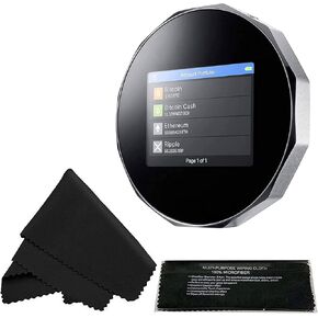 SecuX V20 Most Secure Crypto Hardware Wallet w/Bluetooth with MicroFiber (7" X 6") Cleaning Cloth