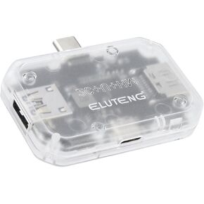 ELUTENG USB C Hub 3 in 1 USB C to HDMI Adapter with Power Delivery 100 W Dongle Adapter USB C 5 Gbps USB C Multiport Adapter 4K HDMI Type C Hub Transparent Compatible with MacBook/Dell XPS/iPad Pro