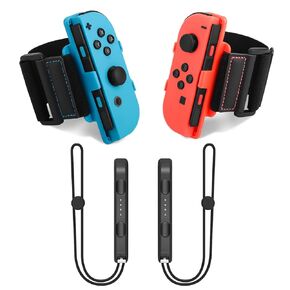 [4 Pack] Switch Just Dance Armbands for Switch Just Dance 2025/2024/2023,TGDPLUE Switch Joypad Wristbands Compatible with Zumba Burn It Up,for Adults and Children(12.5 in)