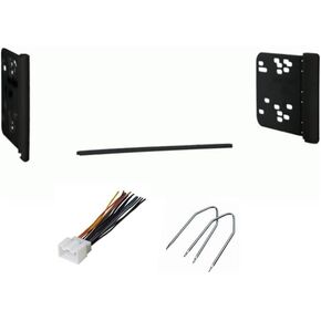 Double Din Car Stereo Radio Install Dash Kit, Wire Harness, and Removal Tool -Made for Ford: 1999-2004 F-250/F-350/F-450/F-550, 2000-2010 F-650/F-750 -No Factory External/Premium Amp Vehicles