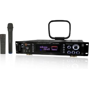 Wireless Bluetooth Digital Home Stereo Amplifier - Hybrid Multi-Channel 3500 Watt Power Amplifier Home Audio Receiver System w/AM/FM Radio, MP3/USB,AUX,RCA Karaoke Mic and Remote Control Included