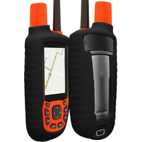 kwmobile Case Compatible with Garmin Astro 430 / Astro 320 - GPS Handset Navigation System Soft Silicone Skin Protective Cover - Black