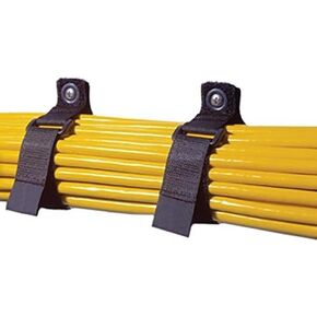 CinchStrap-EG, 10 Pack, 1" x 7", 1" x 10", Black or Purple, Made in USA - Black 1" x 7"