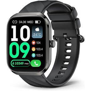 Smart Watches for Women, 2.06" HD AMOLED Screen Smartwatch (Answer/Make Calls), 24/7 Heart Rate Blood Pressure Blood Oxygen Sleep Monitor, IP68 Waterproof 114+ Sport Mode Fitness Watch Android iOS