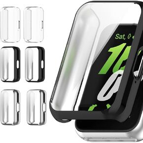 (6 عبوات) حافظات حماية للشاشة متوافقة مع ساعة SAMSUNG Galaxy FIT 3 R390 2024، غطاء ناعم من مادة TPU مقاوم للصدمات وواقي نحيف ممتص للصدمات، شفاف in Kuwait