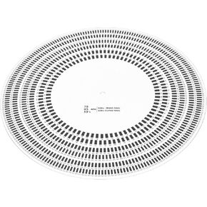 Turntable Strobe Disc Stroboscope Mat, LP Stroboscope Disc Rotational Speed Detection LP Turntables Calibration Disc for Record Player
