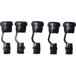 20pcs Electric Cable Protection Cord Buckle Nylon Cable Fastener Round Power Cord Buckle Cable Wire Strain Relief Bush Grommet(6N-4 Black)