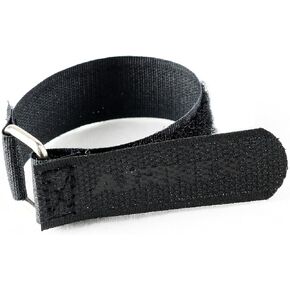 4pc 8" x .75" (6.5" Useable) Hook and Loop Nylon Cinch Straps, Reusable Fastening, Securing, Cable Straps