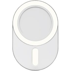 Magnetic Base Compatible with PopSocket Phone Grips Holder for iPhone MagSafe Cases Base Plate, Socket Grip Base for Pop Socket, Easy Removable for Magsafe Wireless Charging, Large, White