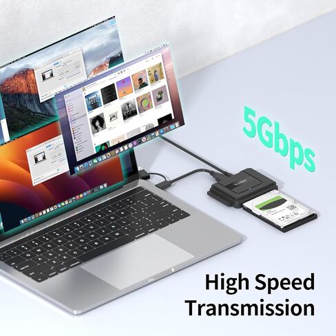 محول USB 3.0 إلى SATA IDE، محول محرك الأقراص الصلبة IDE الخارجي لقرص القرص الصلب العالمي 2.5/3.5 بوصة HDD/SSD، مجموعة محول IDE/SATA مع محول طاقة 12 فولت/2 أمبير in Kuwait
